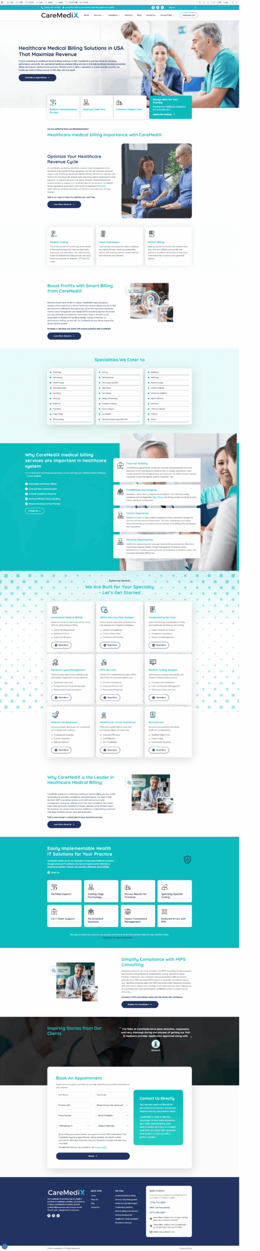 Care Medix USA Medical Billing B2B SEO Strategy and Healthcare Lead Generation by BDM Solutions