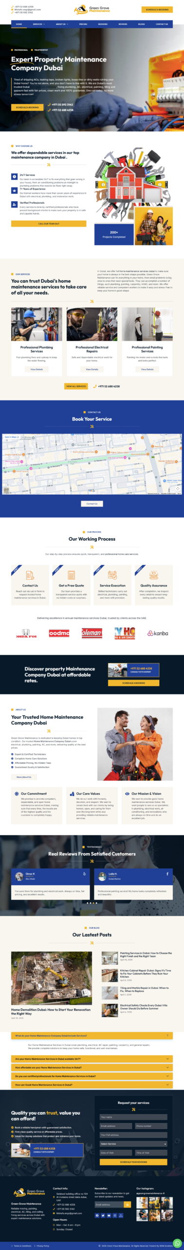 Green Grove Maintenance Dubai Home Maintenance SEO and Local Lead Generation Case Study