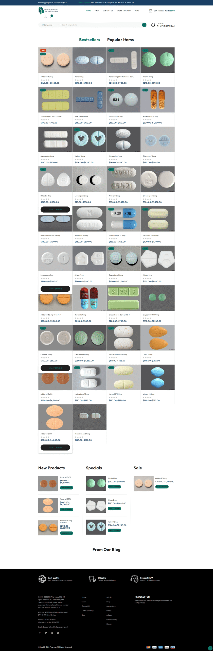 Health Click Pharma USA ADHD and Anxiety Medication Off-Page SEO Link Building by BDM Solutions