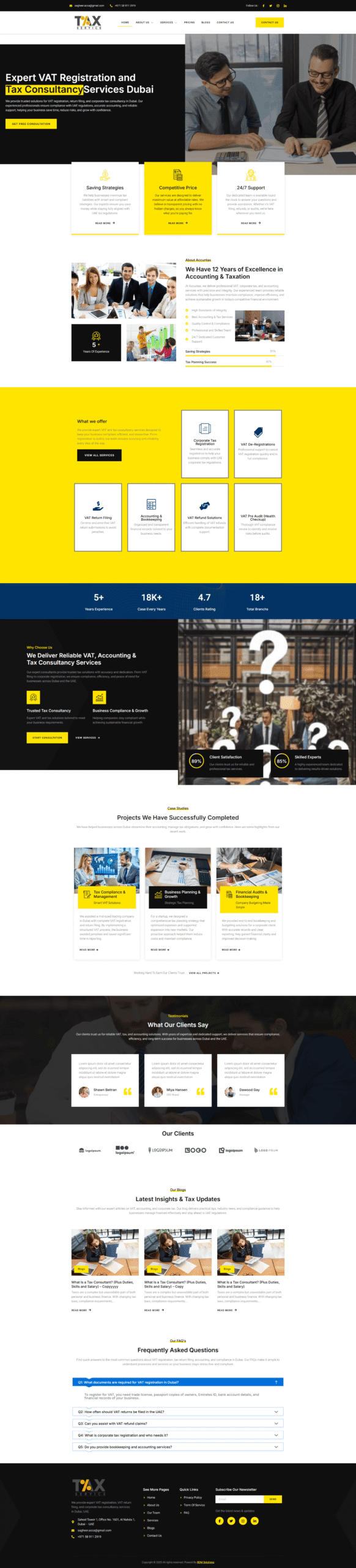UAE Tax Services Dubai Corporate Tax and VAT Web Development by BDM Solutions