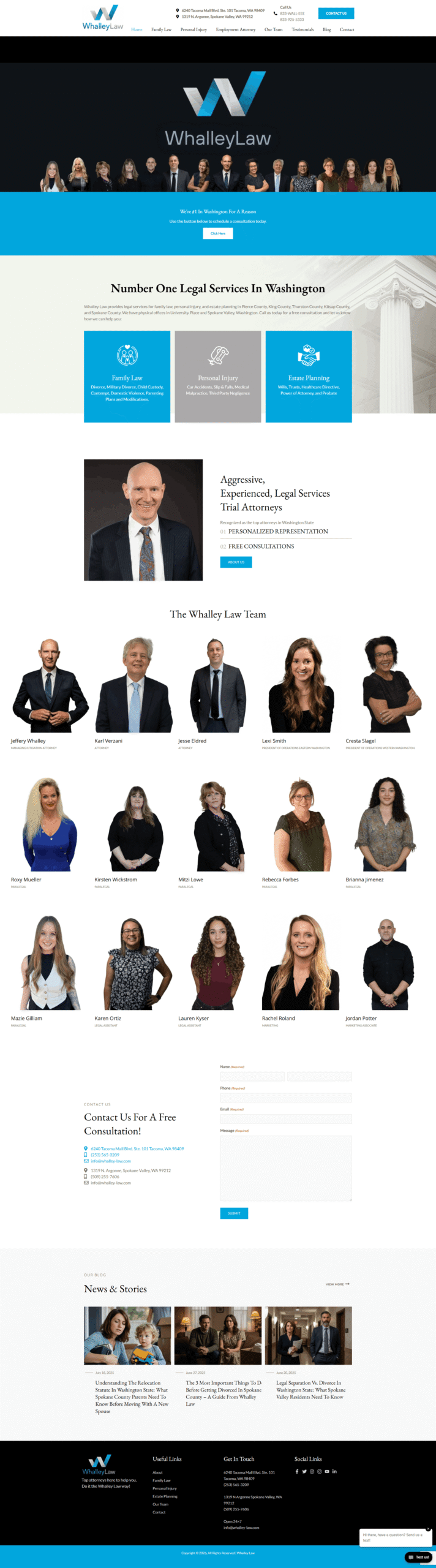Whalley Law Firm USA Personal Injury and Family Law Off-Page SEO and Link Building by BDM Solutions